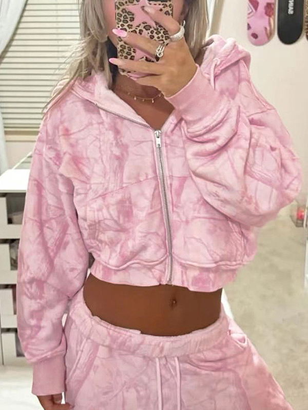 EMMIOL Camouflage Zip Hoodie