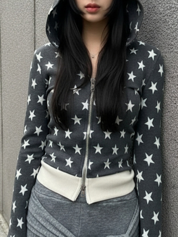 EMMIOL Felpa con stampa a stella