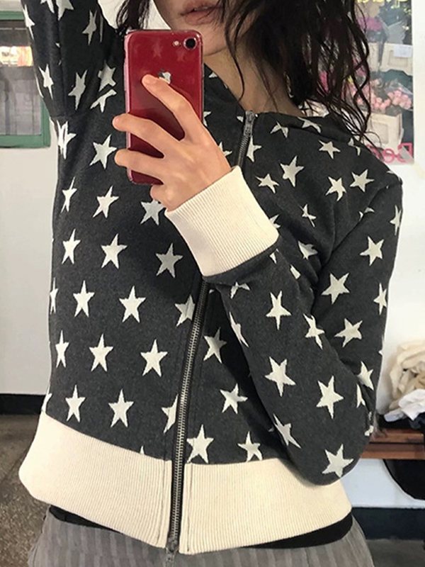 EMMIOL Felpa con stampa a stella