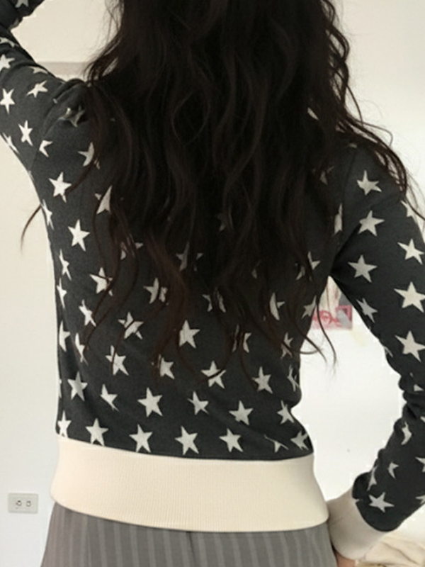 EMMIOL Felpa con stampa a stella