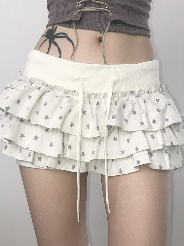 EMMIOL Minirock mit Sternenmuster