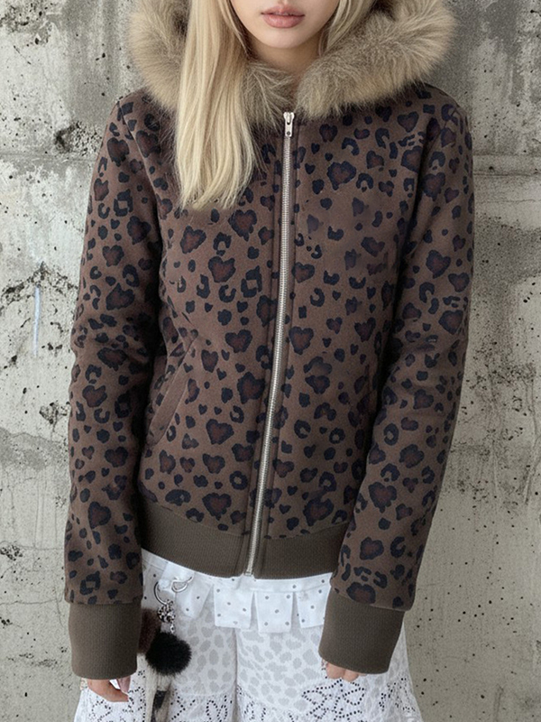 EMMIOL Leopard Print Jacket