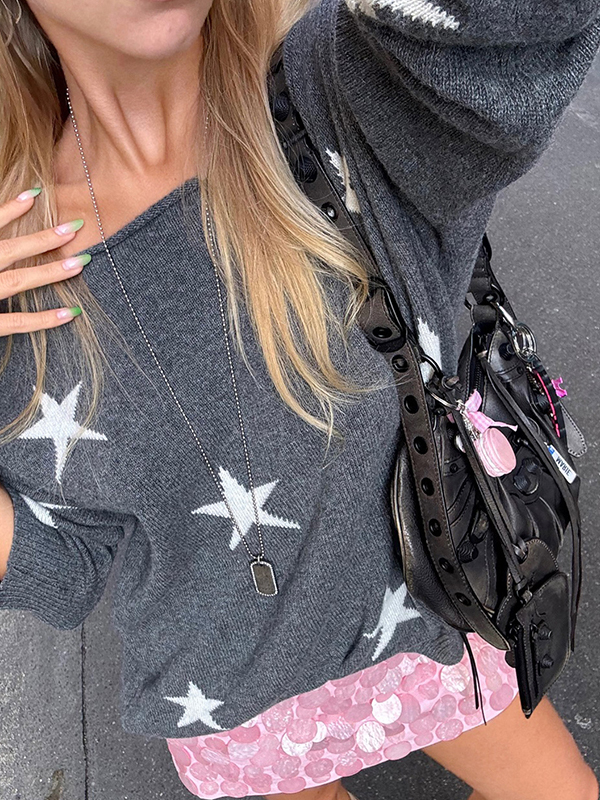 EMMIOL Suéteres de estrella de cinco puntas