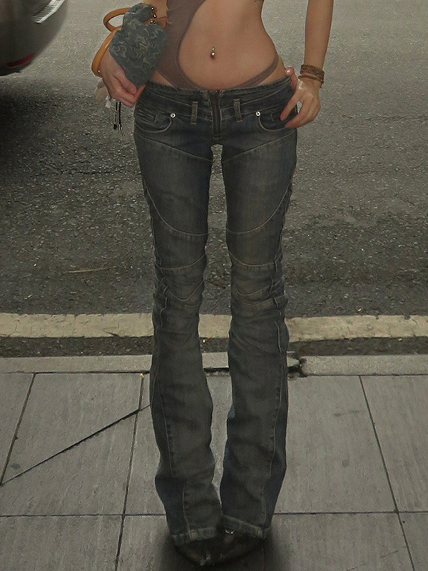 EMMIOL Hot Chicks Split Flare Jeans