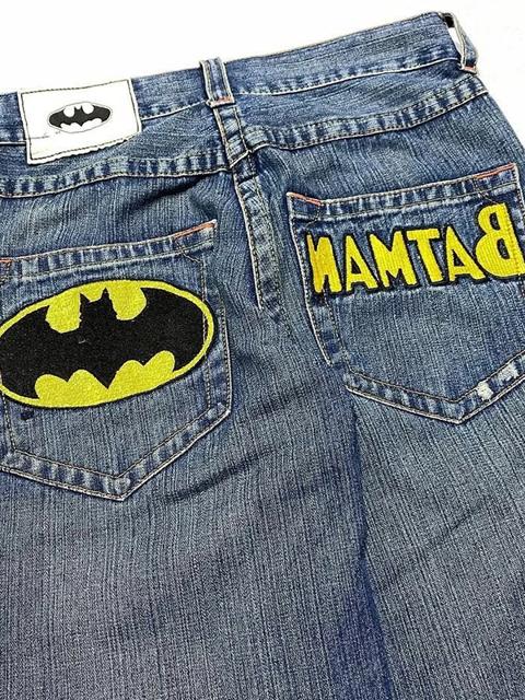 Bestickte Hip-Hop Boyfriend-Jeans