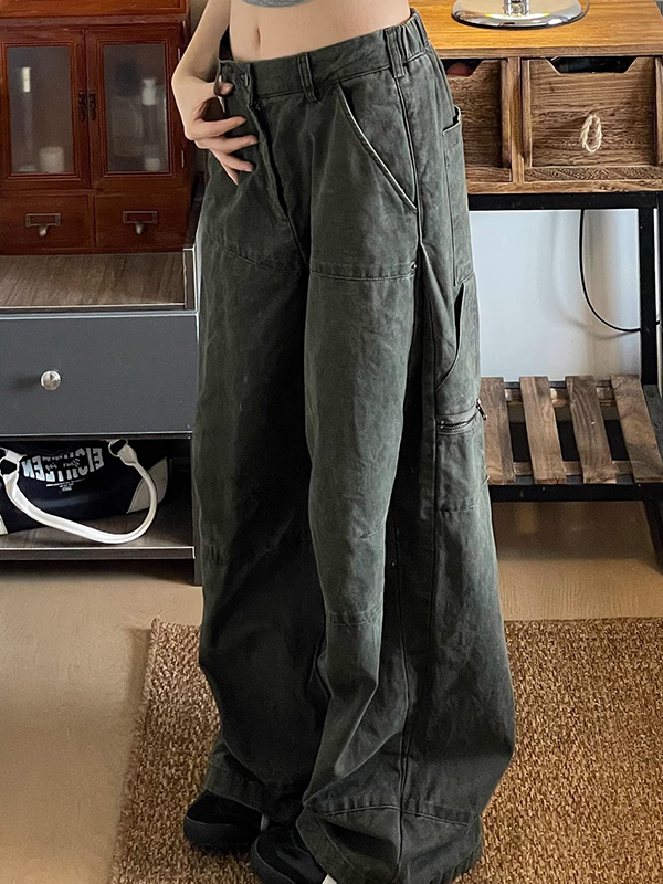 EMMIOL Pantalones cargo vintage americanos