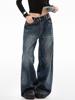 EMMIOL Vintage Navy Blue Boyfriend Jeans