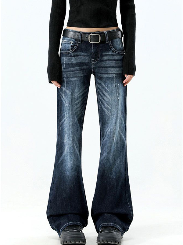 EMMIOL Jeans a zampa retrò americani