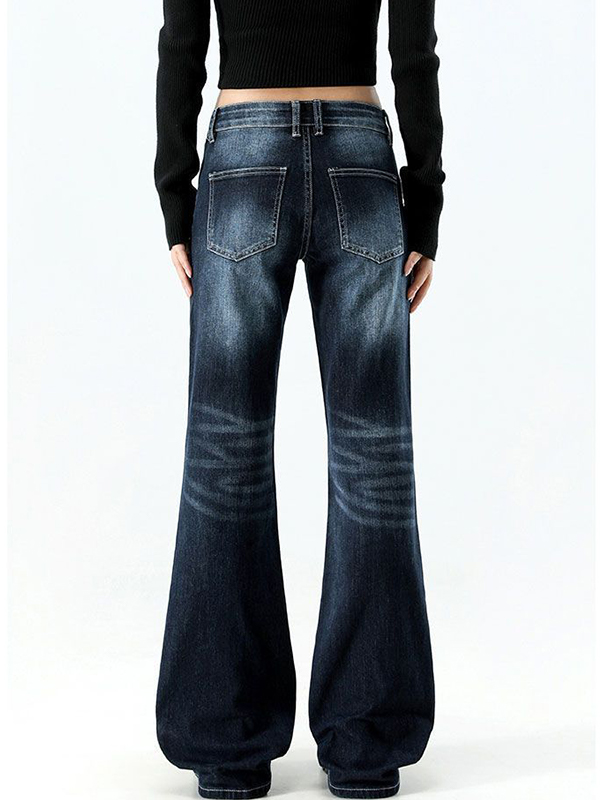 EMMIOL Jeans a zampa retrò americani