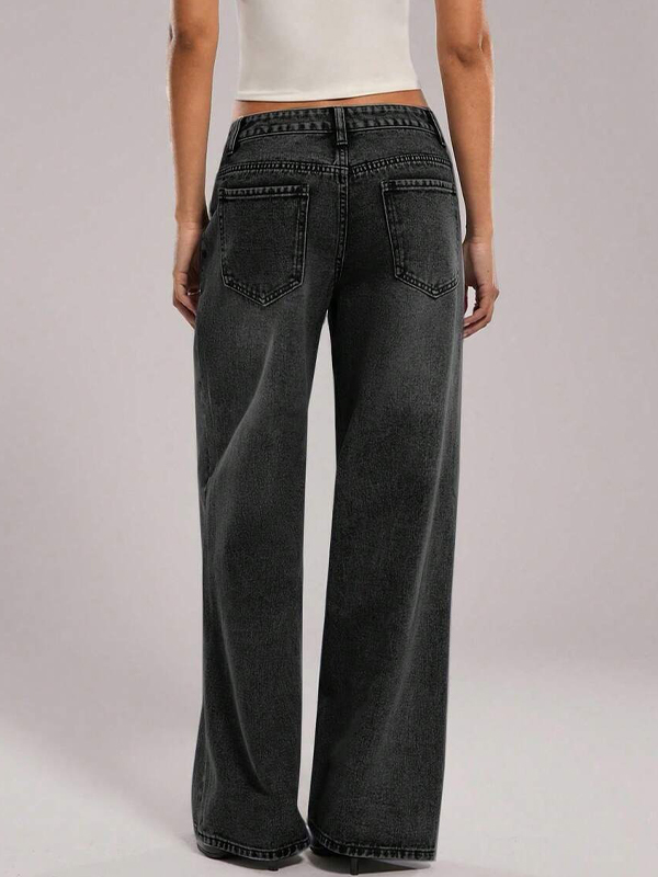 EMMIOL Vaqueros boyfriend de tiro bajo estilo vintage americano