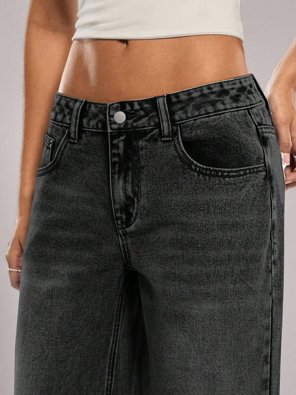 EMMIOL Vaqueros boyfriend de tiro bajo estilo vintage americano