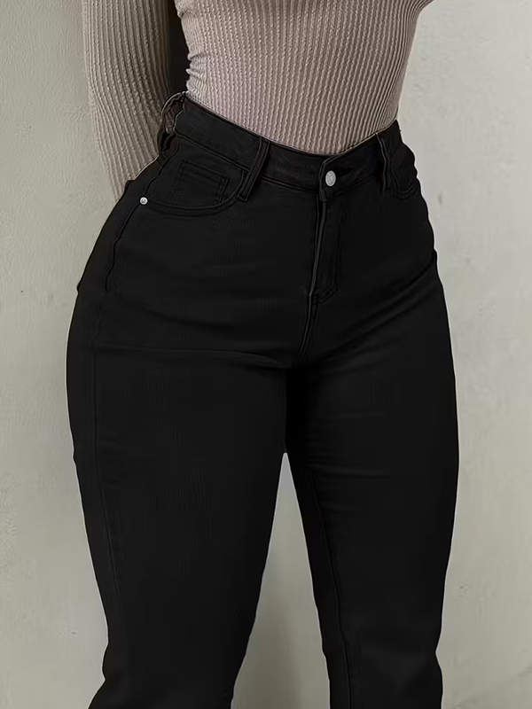 EMMIOL Jeans a zampa ad alta elasticità