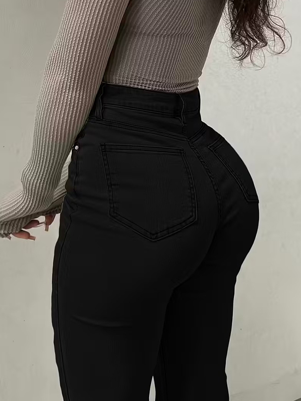 EMMIOL Jeans a zampa ad alta elasticità