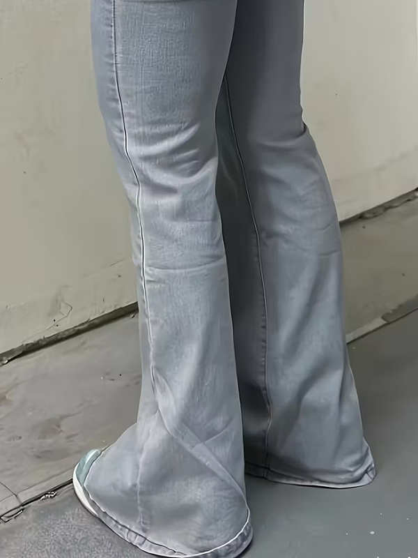 EMMIOL Jeans a zampa ad alta elasticità