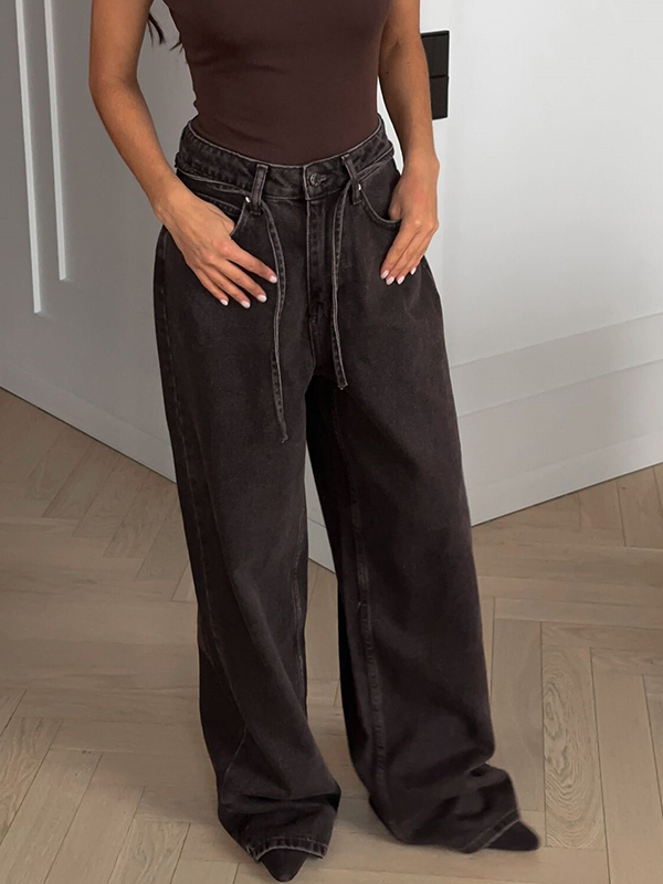 EMMIOL Vaqueros boyfriend holgados de pierna ancha