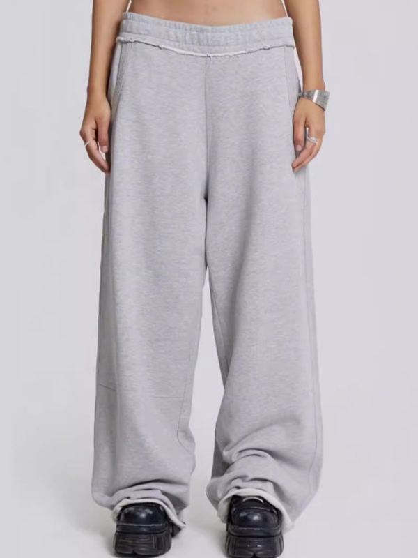 EMMIOL Pantaloni della tuta larghi casual grigi