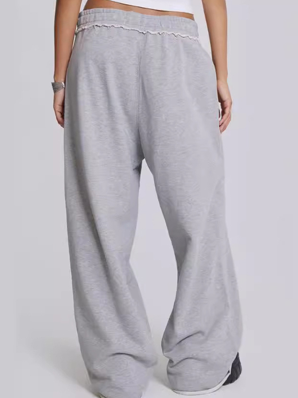 EMMIOL Pantaloni della tuta larghi casual grigi