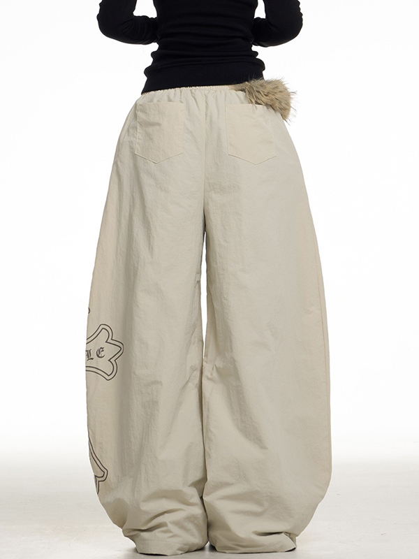 EMMIOL Pantalones deportivos vintage americanos con diamantes de imitación en forma de cruz