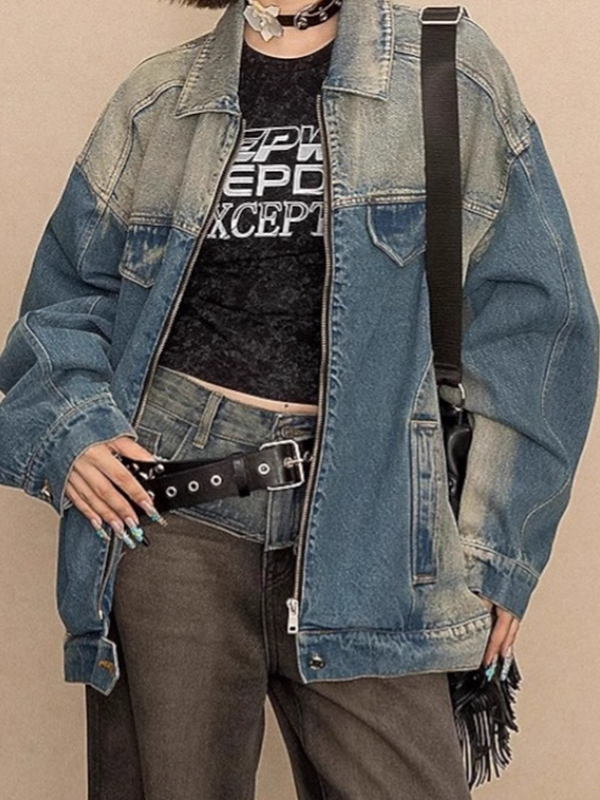 EMMIOL Retro Heavy Industry Washed Jacket