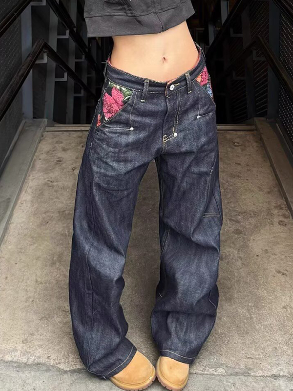 EMMIOL Vaqueros boyfriend con costura estructural y doble costura