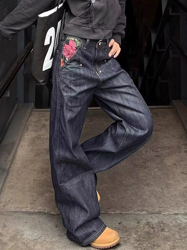 EMMIOL Vaqueros boyfriend con costura estructural y doble costura