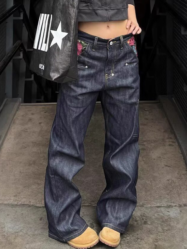 EMMIOL Vaqueros boyfriend con costura estructural y doble costura