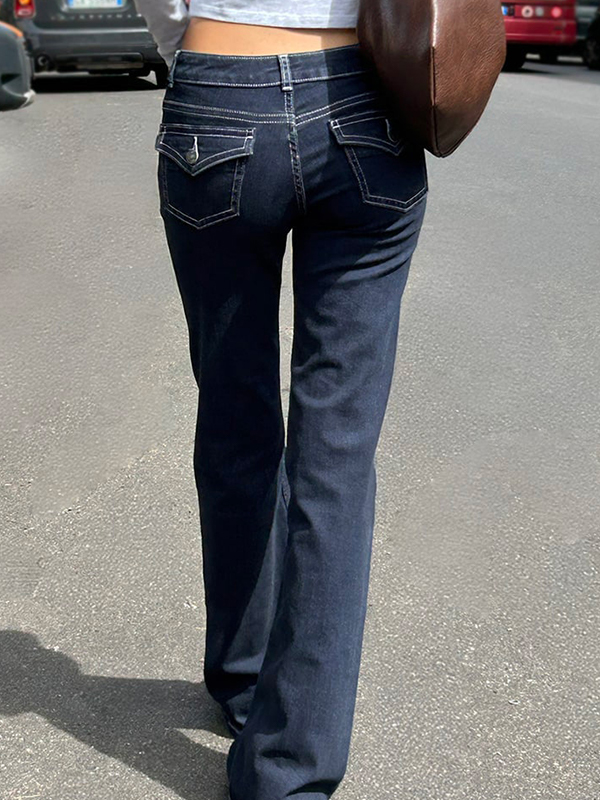 EMMIOL Micro Speaker Elasticity Jeans