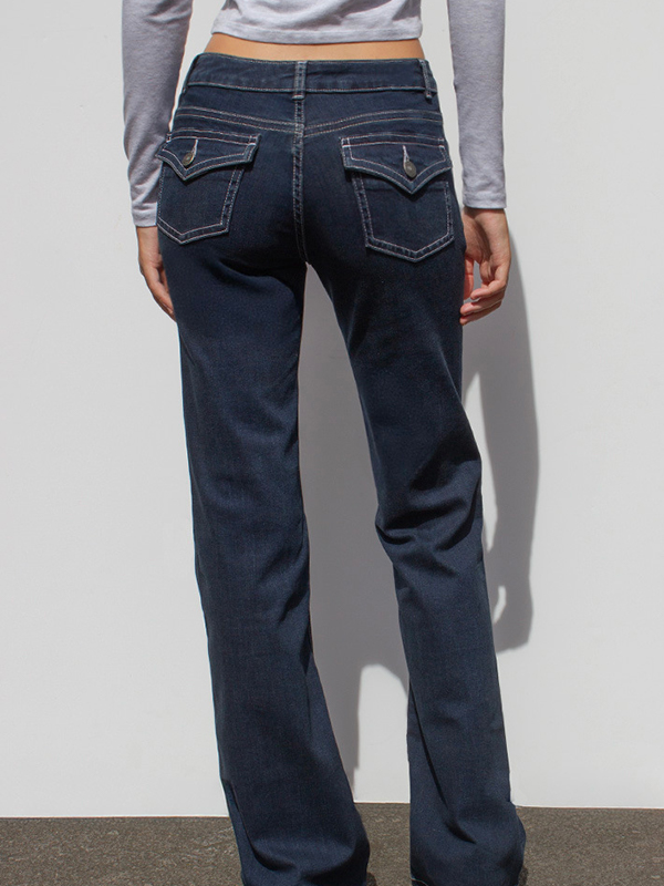 EMMIOL Micro Speaker Elasticity Jeans