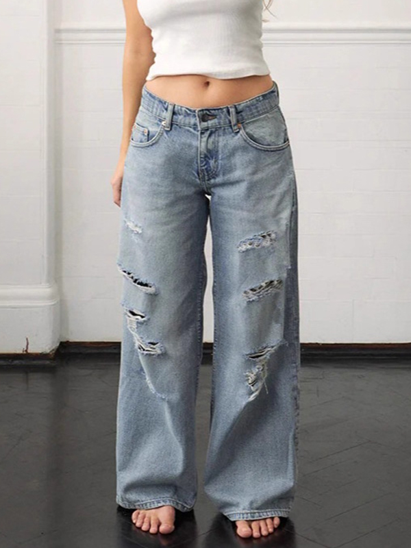 EMMIOL Straight-Leg Boyfriend Jeans