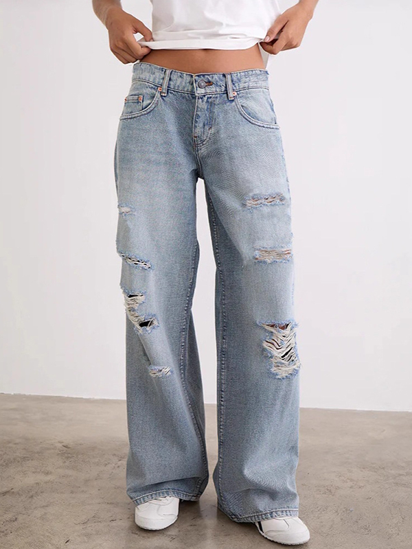 EMMIOL Straight-Leg Boyfriend Jeans