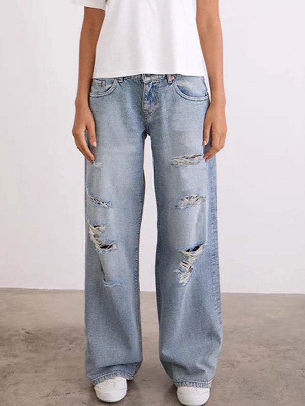 EMMIOL Straight-Leg Boyfriend Jeans