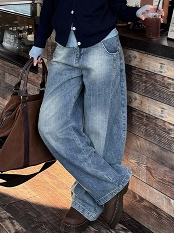 EMMIOL Retro Loose Fit Boyfriend Jeans