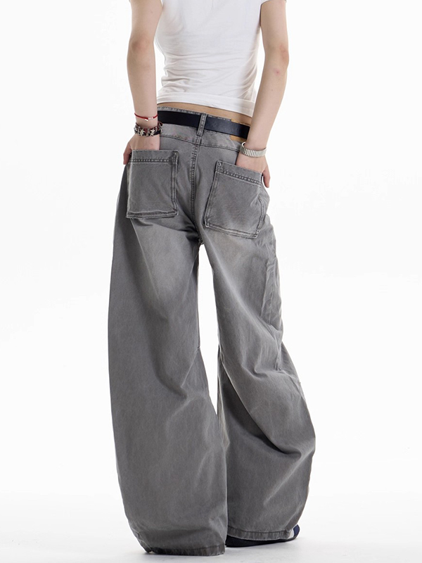 EMMIOL American Retro Design Aesthetic Boyfriend Jeans