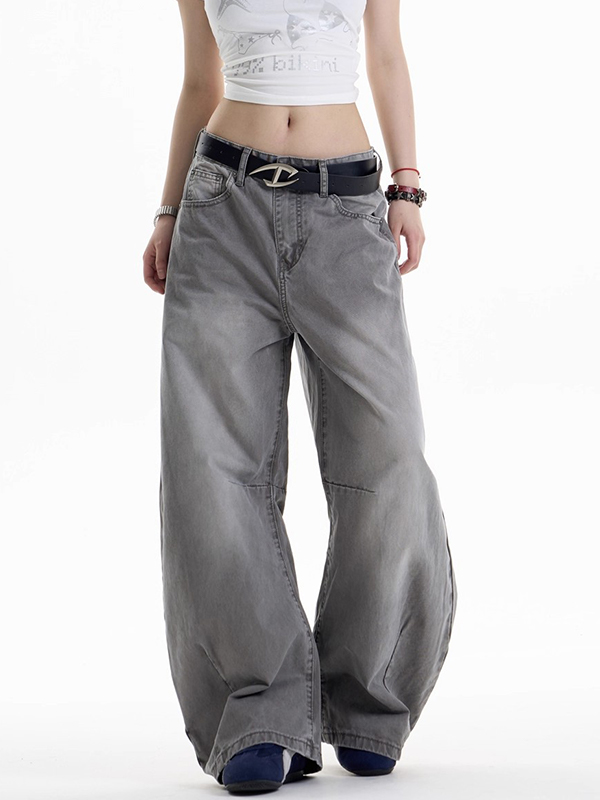 EMMIOL American Retro Design Aesthetic Boyfriend Jeans