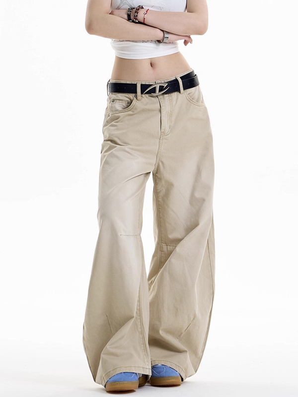 EMMIOL American Retro Design Aesthetic Boyfriend Jeans