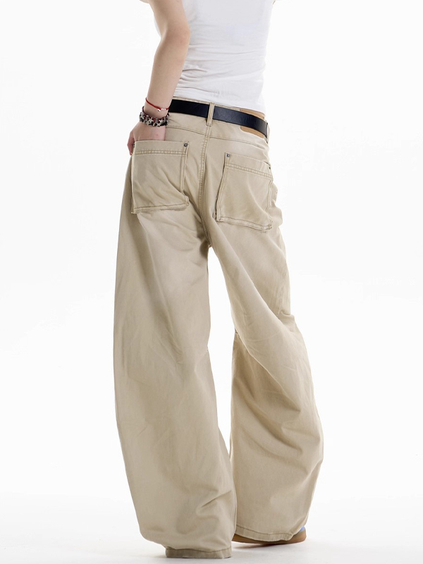 EMMIOL American Retro Design Aesthetic Boyfriend Jeans