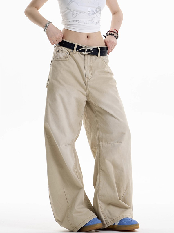 EMMIOL American Retro Design Aesthetic Boyfriend Jeans