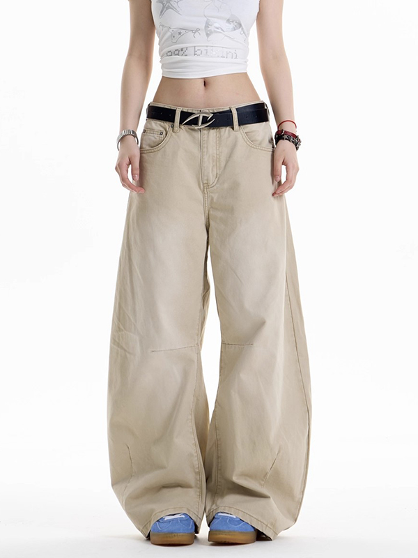 EMMIOL American Retro Design Aesthetic Boyfriend Jeans