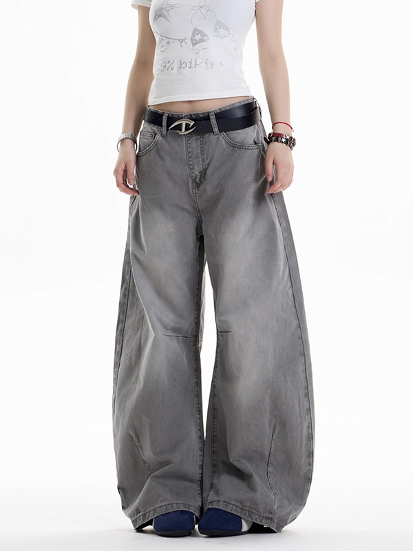 EMMIOL American Retro Design Aesthetic Boyfriend Jeans