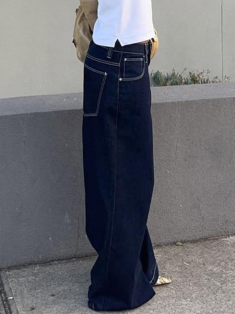 Slim-Fit Low-Rise Straight-Leg Boyfriend Jeans