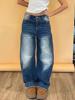 EMMIOL High-Waisted Wide-Leg Boyfriend Jeans