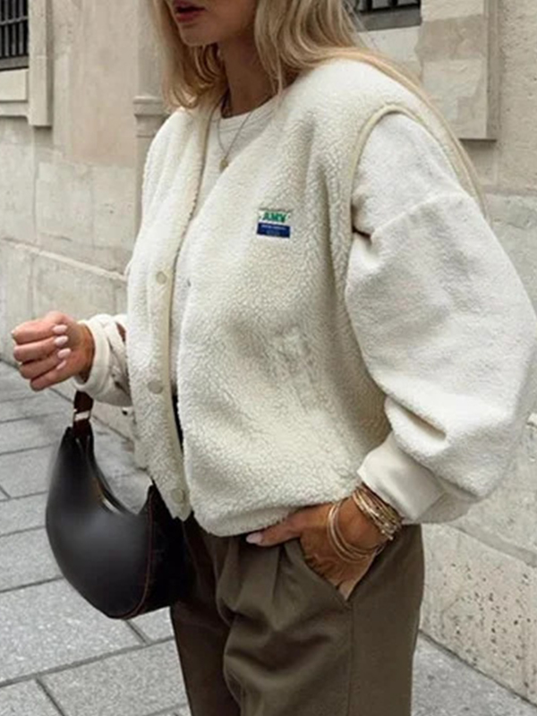 EMMIOL Elegante einreihige Jacke aus Lammleder