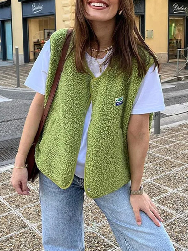 EMMIOL Elegante einreihige Jacke aus Lammleder