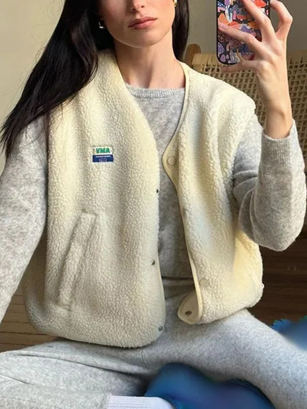 EMMIOL Elegante einreihige Jacke aus Lammleder