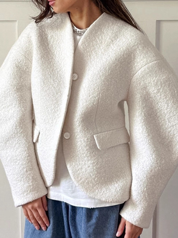 EMMIOL Schwere Wolljacke