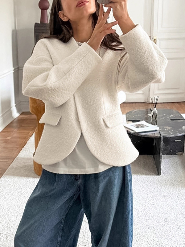 EMMIOL Schwere Wolljacke