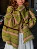 EMMIOL Stripes Contrasting Colors Cardigan