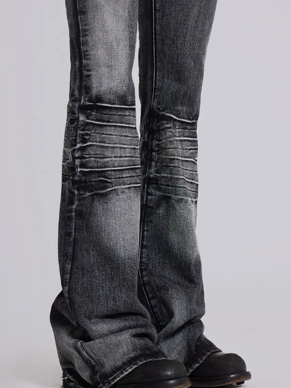 EMMIOL Vintage Wash Flare Jeans