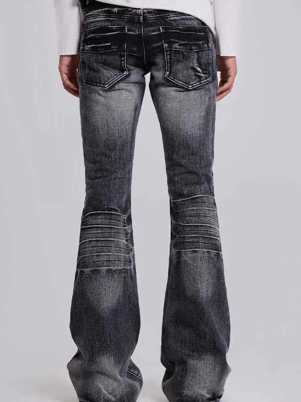 EMMIOL Vintage Wash Flare Jeans