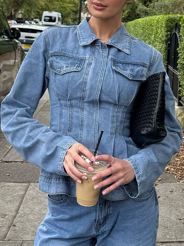 EMMIOL Taillengürteljacke im Street-Style